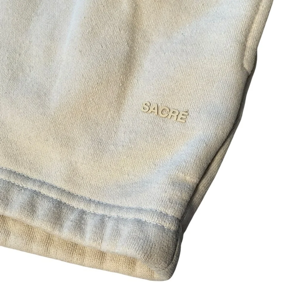 Sacré Lounge Shorts Size Small Cream